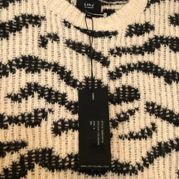 New Line the Label Knit Sweater in Equine Sz S - Picture 8 of 12